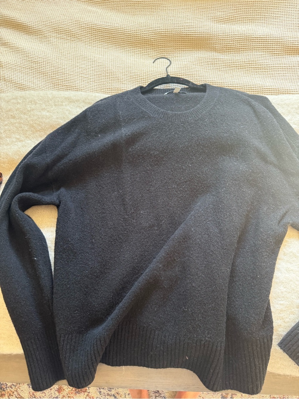 Women’s Black Crewneck Sweater